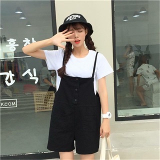 Quần sooc yếm kaki (cam đất, vàng, đen)