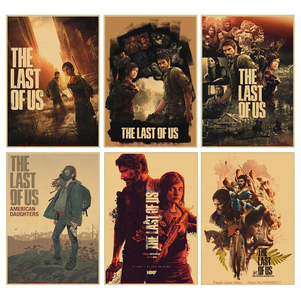 Tranh treo tường trang trí hình Game The Last of Us cổ điển