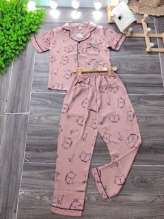Combo bộ lụa tay cộc quần dài