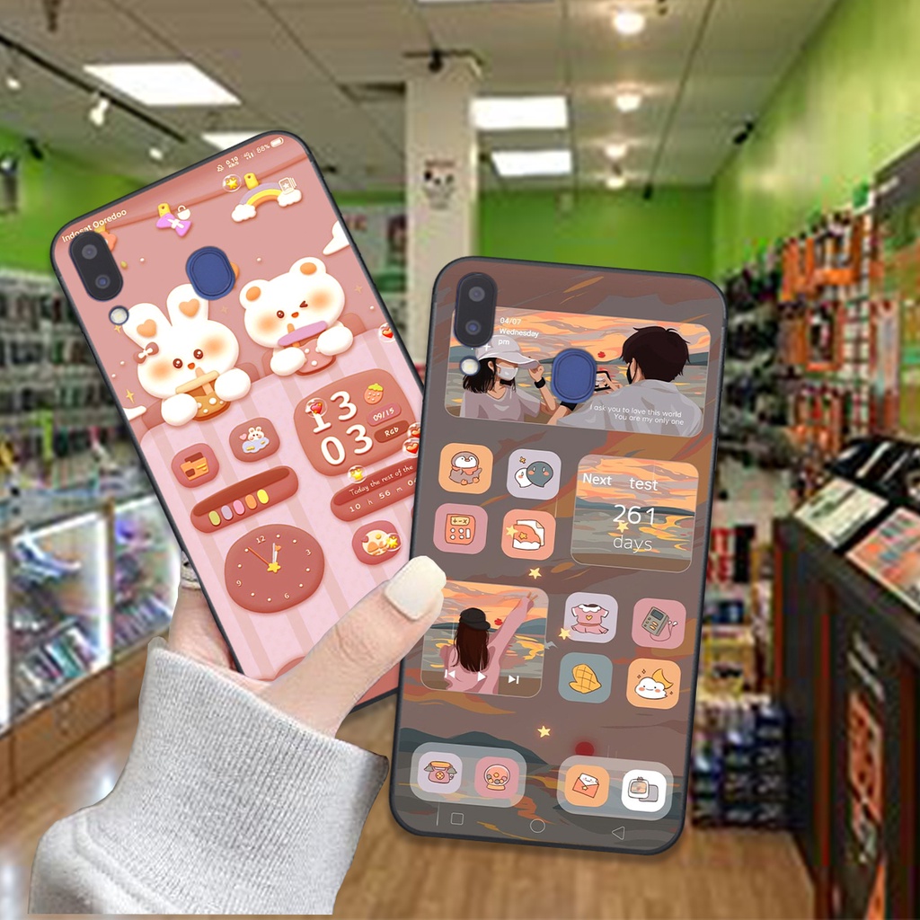 Ốp lưng Samsung M20 / M30 bộ hình gấu , thỏ hồng cute dễ thương giá rẻ siêu bền