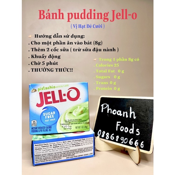 Bánh pudding jell-0 không đường - ảnh sản phẩm 5