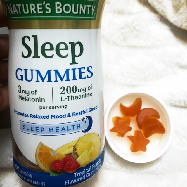KẸO NGỦ TRÁI CÂY Sleep Gummies Nature's Bounty 60viên Date 06/2022