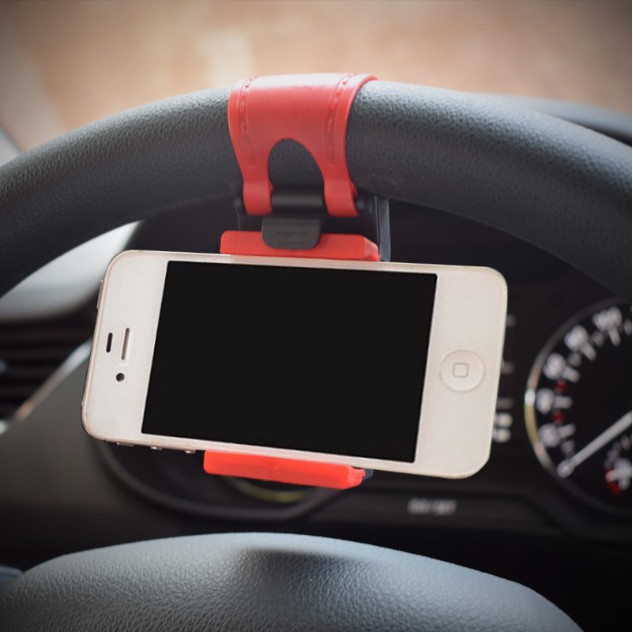 Giá đỡ điện thoại di động bằng cao su, có thể sử dụng trên vô lăng ô tô