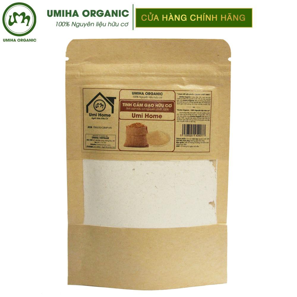 Bột Cám Gạo đắp mặt nạ hữu cơ UMIHOME nguyên chất | Rice Bran Flour 100% Organic 40G | BigBuy360 - bigbuy360.vn