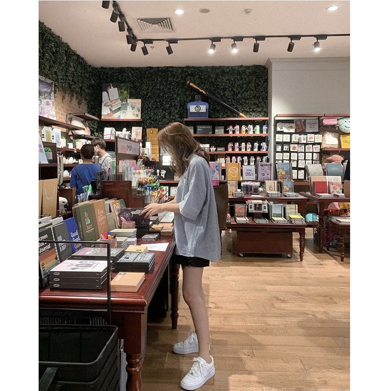 Áo Sơ Mi Kẻ Chất Đũi Xốp Tay Lỡ M063-Lolla_Fashion