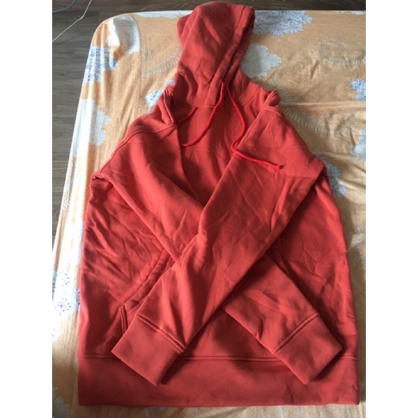 Áo Hoodie Nam Nữ Trơn, Áo Nỉ Bông Trơn Nón May 2 Lớp Dày Dặn - 2 Gam Màu Cam