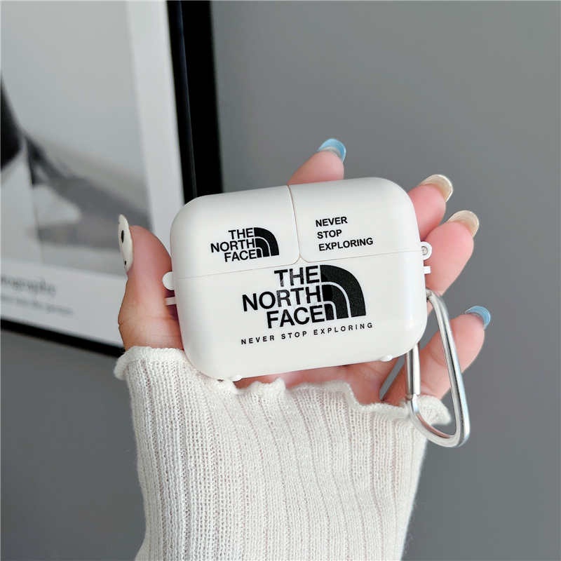 Vỏ Bảo Vệ Hộp Sạc Tai Nghe Bluetooth Không Dây Airpods 1 2 Pro 3 Mềm The North Face Có Nắp Đậy