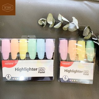 Bộ bút Monami Highlighter 604 Pastel