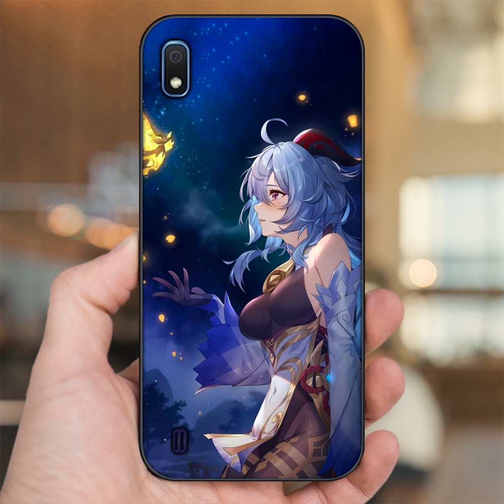 Ốp lưng Samsung A10 viền đen in hình Ganyu Genshin Impact