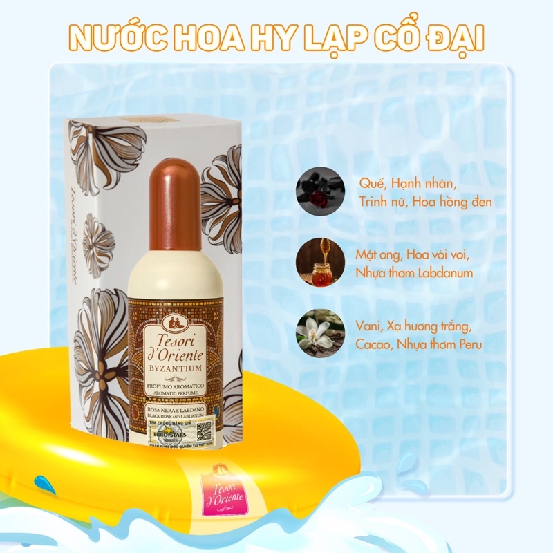 Nước hoa Tesori d'Oriente 100ml quyến rũ lưu hương cả ngày dài Hàng chính hãng