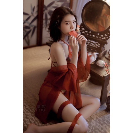 Bộ đồ cosplay yếm nữ Trung Hoa hoàng quí phi gợi cảm Bralettehousevn | BigBuy360 - bigbuy360.vn