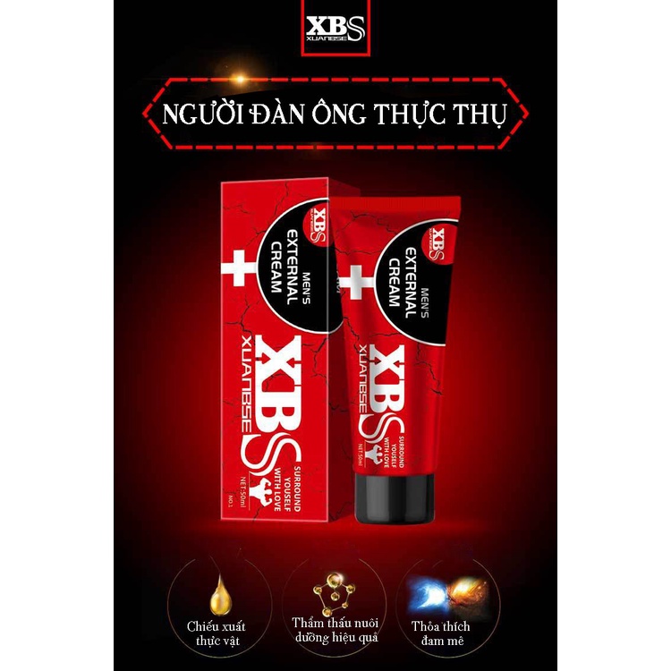 Kem Massage Tăng Kích Thước XBS 50ml Dài 18cm Dễ Dàng Chỉ Sau 1 Liệu Trình Đem Lại Sự Tự Tin Cho Nam