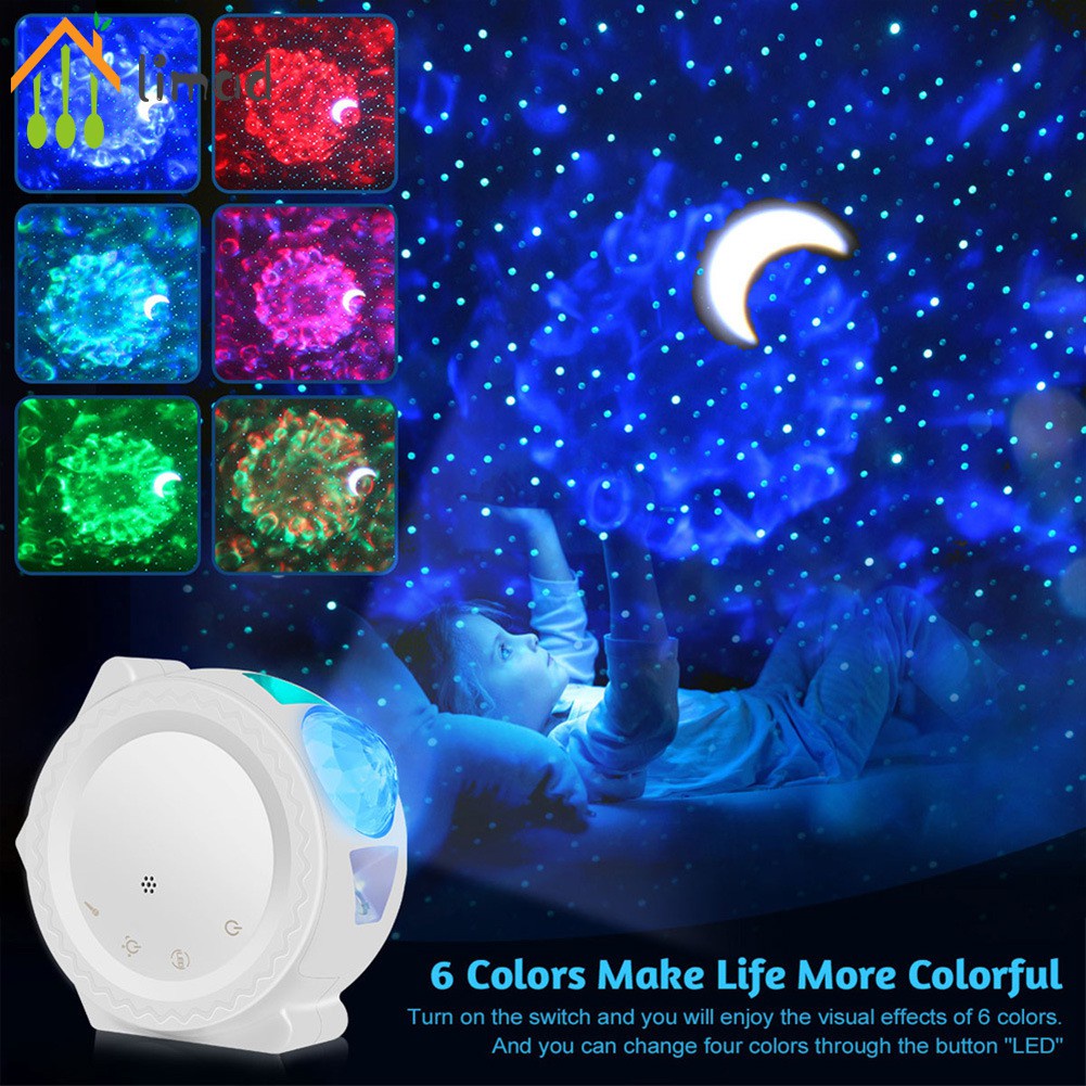 【COD】# limad Star Projector with LED Nebula Galaxy for Room Decor Home Theater Lighting Bedroom Night Light Mood Ambiance