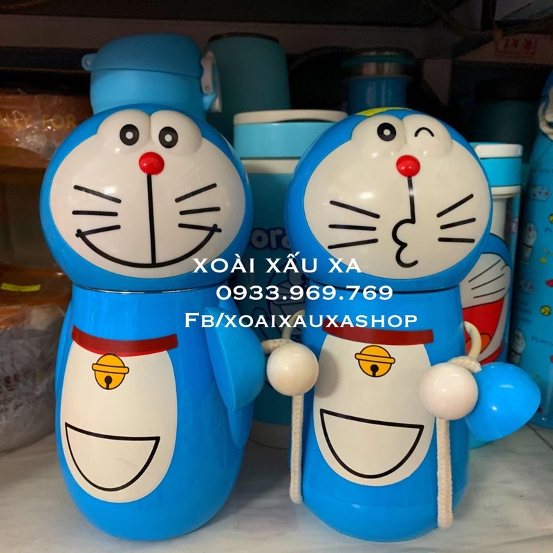 Bình nước hoạt hình doraemon dễ thương