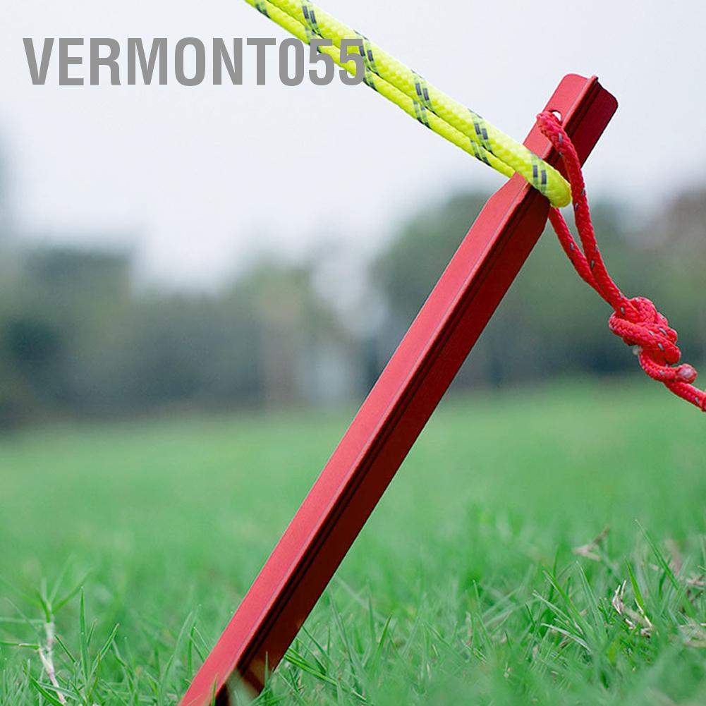 Có thể bán buôn 4 CÁI 23 cm Hợp kim nhôm ngoài trời Kéo dài Siêu nhẹ Lều cắm trại Chốt cọc móng Vermont055 Hàng giao ngay