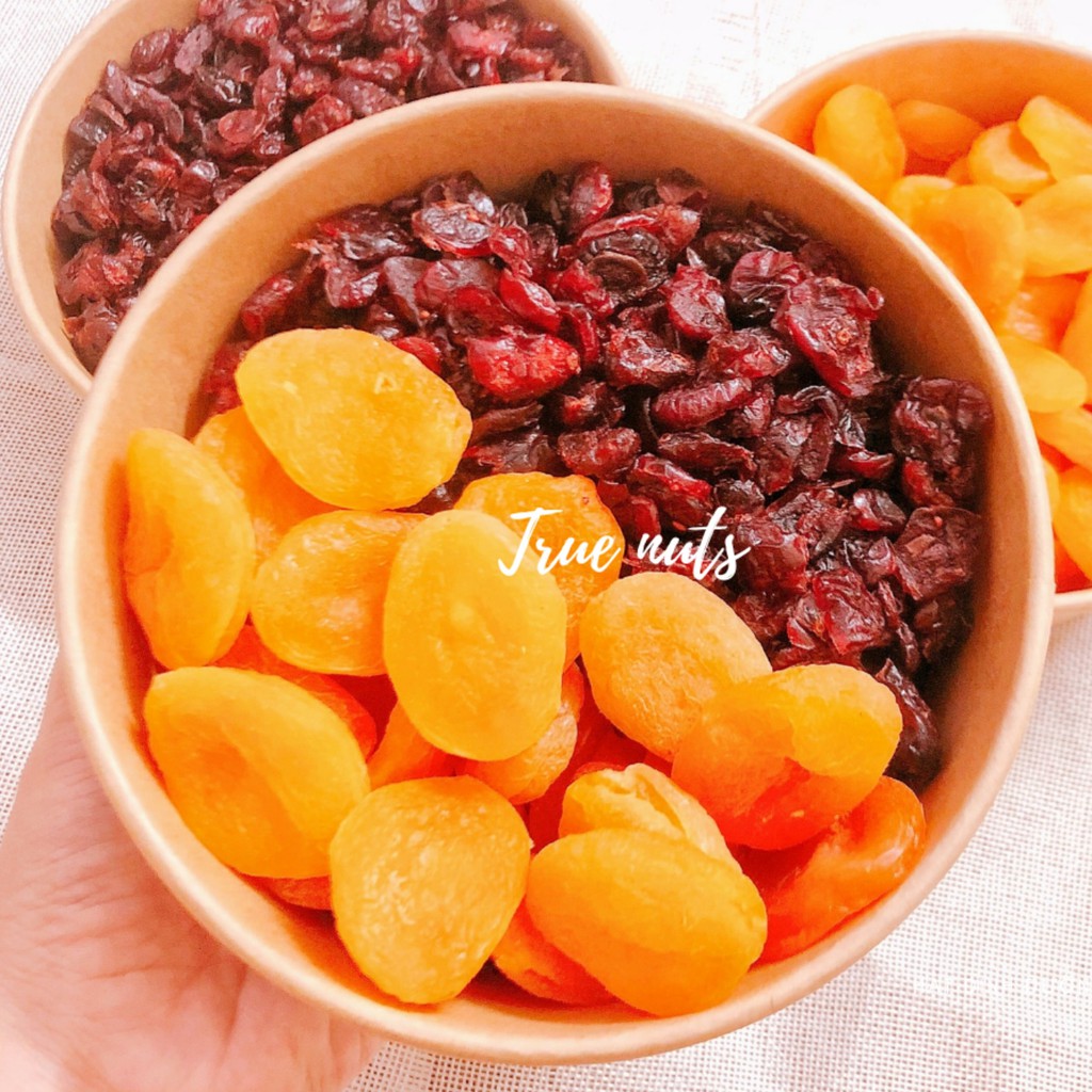 Mix Fruits Nam Việt Quất &amp; Mơ Sấy Không Đường