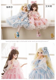 Combo váy và giày cho bjd 1/3