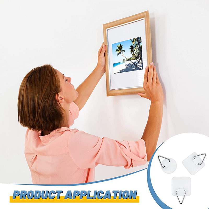 Set 40 Giá Đỡ Đĩa Tròn Dán Tường Tự Dính