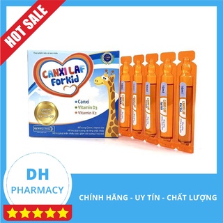 Canxi laf for kid – Hỗ trợ phát triển chiều cao, giảm còi xương ở trẻ nhỏ hộp 20 ống 10ml Hàng Chính Hãng Công Ty