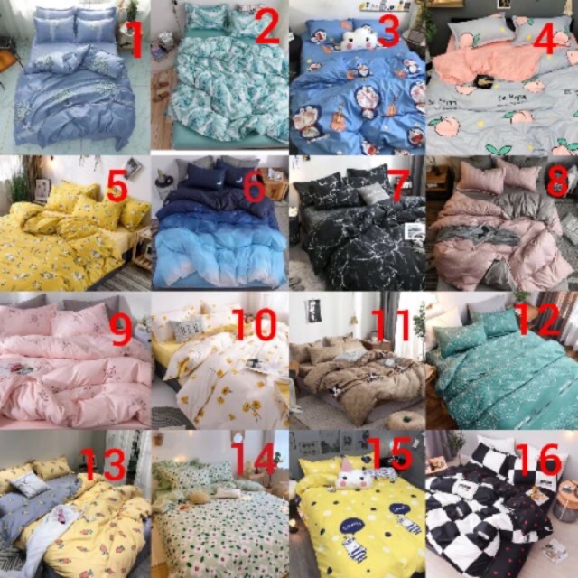 bộ vỏ chăn ga gối cotton poly nhập khẩu