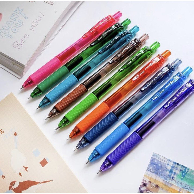 Bút gel PENTEL ENERGEL ngòi 0.5mm siêu nhanh khô, phù hợp luyện chữ Handwriting - Hàng chính hãng