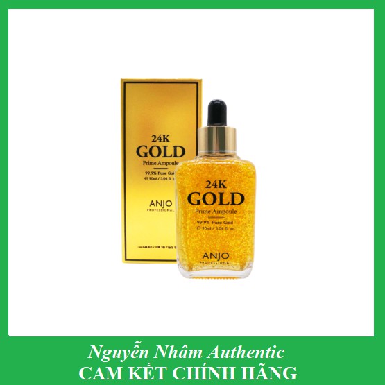 Tinh Chất Serum Vàng 24k GOLD PRIME AMPOULE 99.9% PURE GOLD ANJO 90ml Hàn Quốc