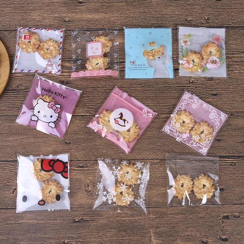 Set 50-100 nhiều màu ngẫu nhiên túi bọc gói quà, túi nhỏ dễ thương│ 70x70 mm│Xem thêm ở phần MÔ TẢ SẢN PHẨM