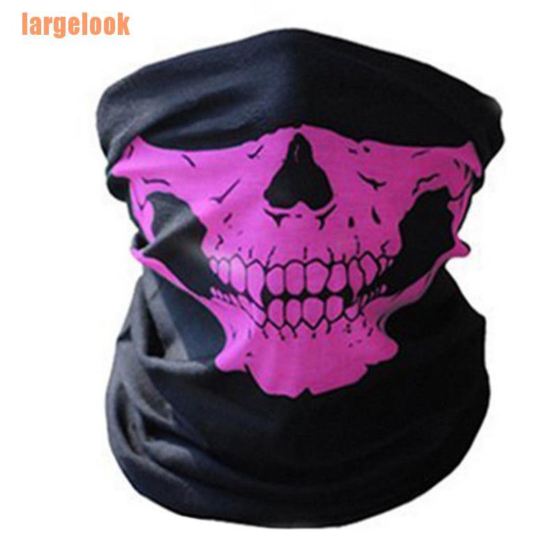 Khăn Ống Tích Hợp Khẩu Trang In Hình Đầu Lâu Cho Trượt Tuyết moto