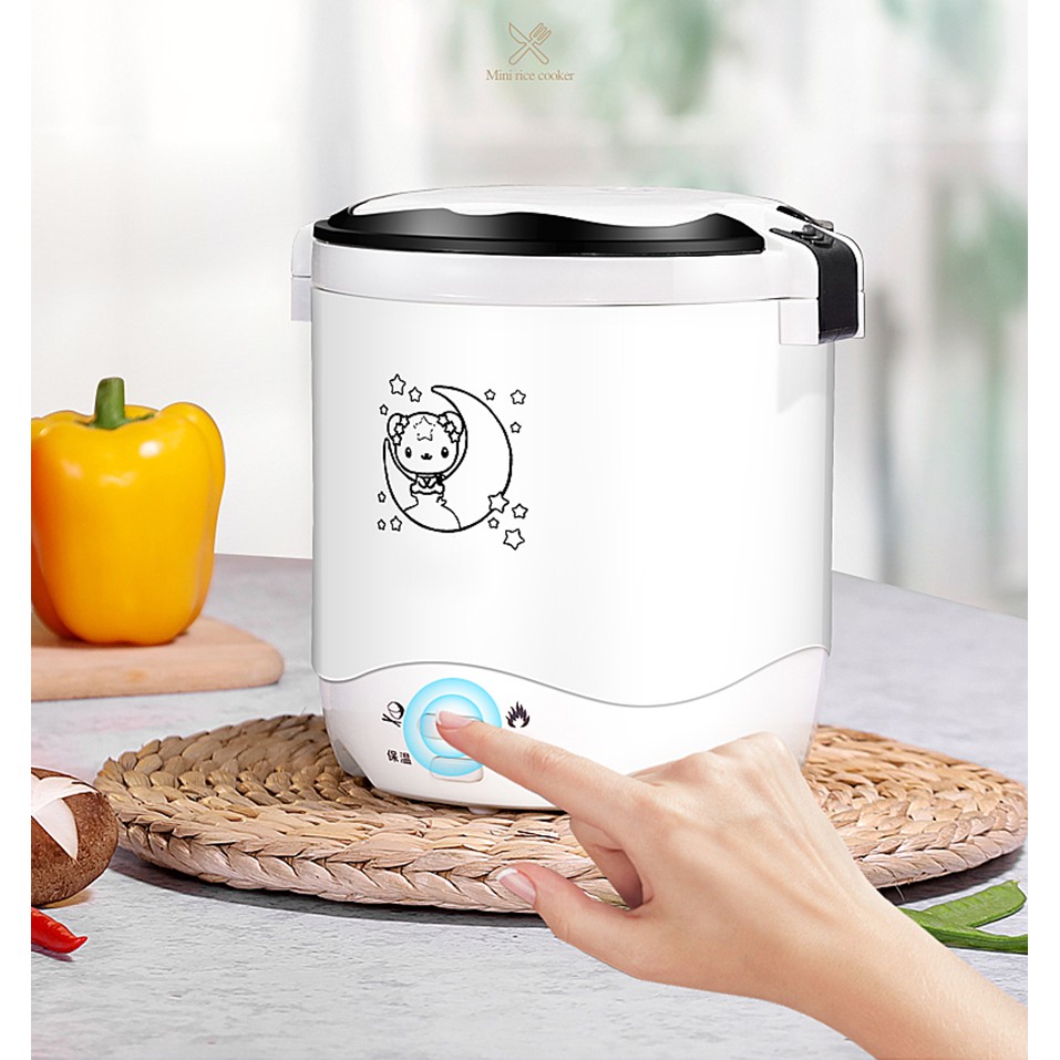 Nồi cơm điện, cặp lồng điện mini 2 trong 1 thế hệ mới - BH 3 tháng