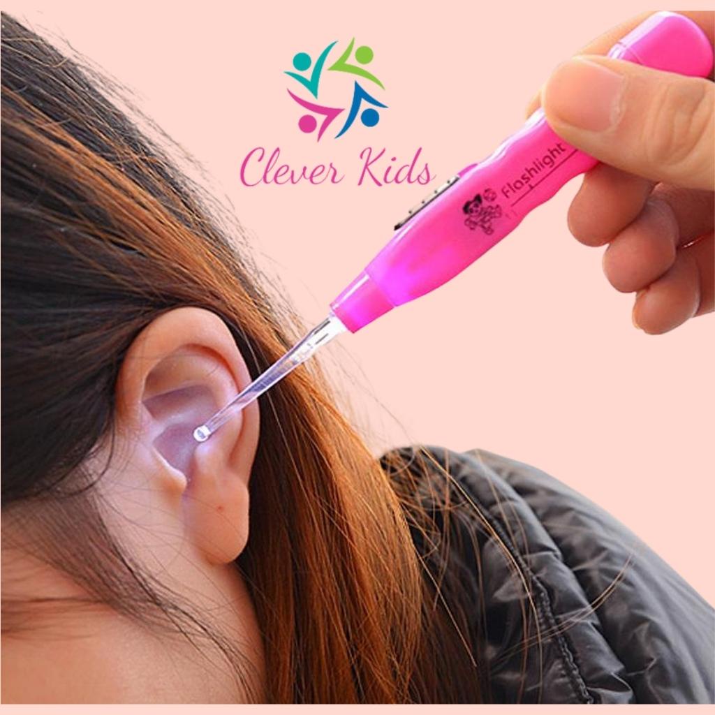 Cây lấy ráy tai có đèn phát sáng - Ngoáy tai có đèn 3 đầu