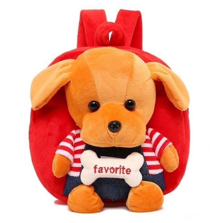 Balo thú bông hình báo con đáng yêu cho bé trai, bé gái đi nhà trẻ size 24cm BALO-