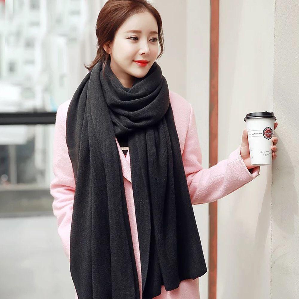 FORBETTER Khăn Choàng Len Cashmere Màu Sắc Nhã Nhặn