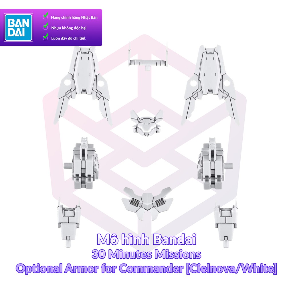 Mô hình Bandai 30MM Optional Armor for Commander [Cielnova/White] [30MM]