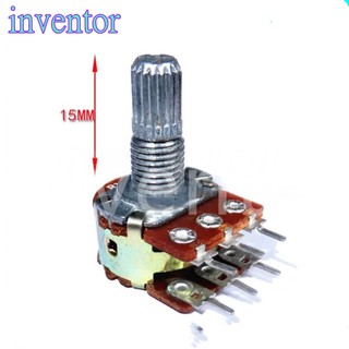 Chiết áp kép WH148 B1K 2K 5K 10K 20K 50K 100K 250K 500K 1M 15MM 6PIN