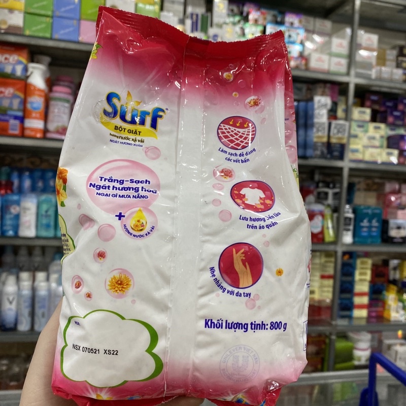 Bột giặt Surf Hương nước xả vải 800g