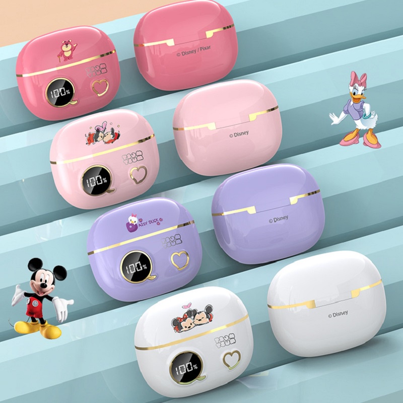Tai Nghe Nhét Chụp Chup Tai Bluetooth Không Dây Chống ồn Blutooth Chơi Chơi Game Tai Nghe Pro Gameming Gaming Disney Mickey Mouse Gấu Dâu Tây Lotso Mini Android Earbud Earphone TWS Earphones Có Mic