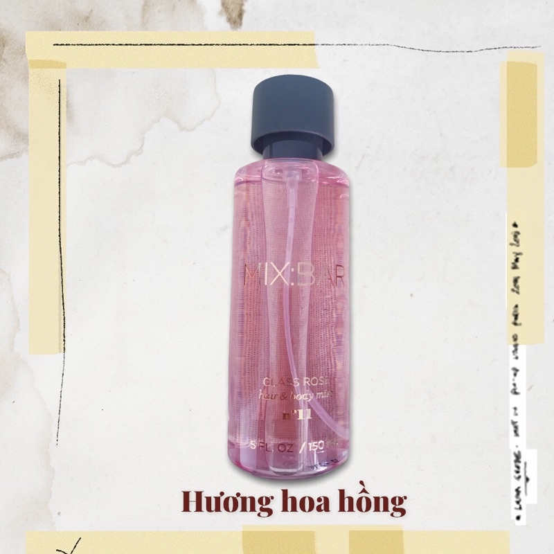 [Hàng Mỹ] Nước hoa Mix Bar dành cho tóc và body