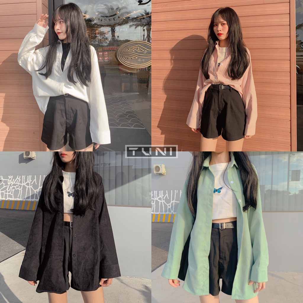 [Mã WANOV30 hoàn 15% xu đơn 99k] Sơ Mi Tay Dài Form Rộng KUPI Ulzzang (ẢNH THẬT)