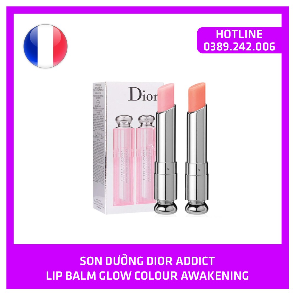 Son dưỡng có màu Dior Addict Lip Balm Glow Colour Awakening 001 và 004