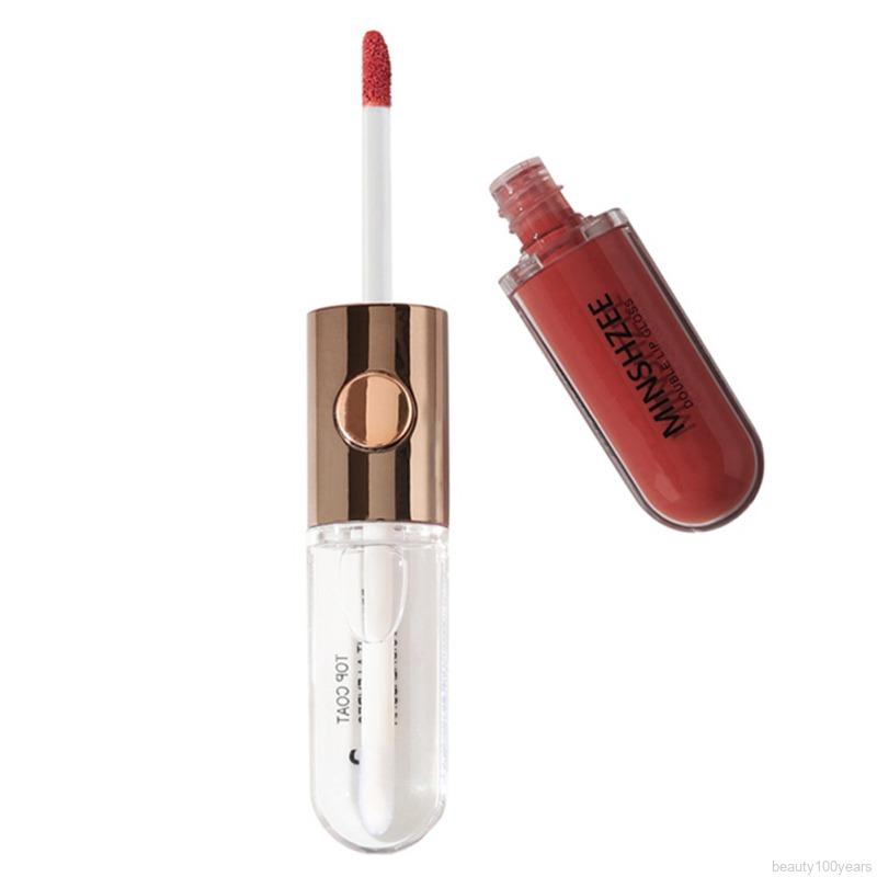 [Hàng mới về] Son kem Minshzee 2 đầu dưỡng ẩm chống dính cốc chống nước lâu trôi | BigBuy360 - bigbuy360.vn