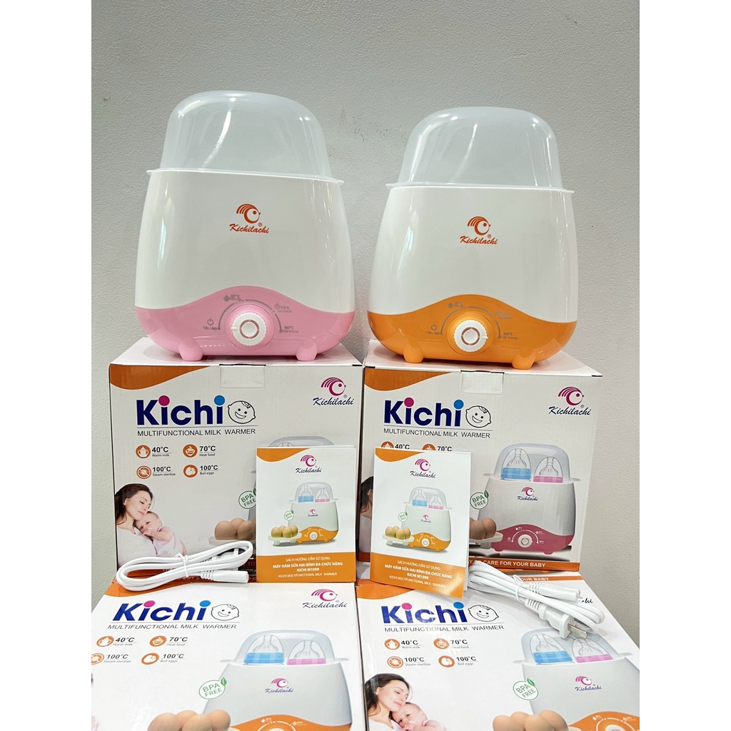 Máy hâm sữa và thức ăn siêu tốc KICHI, may u sua ham sua giữ nhiệt cho bé sơ sinh trẻ em công nghệ Nhật Bản