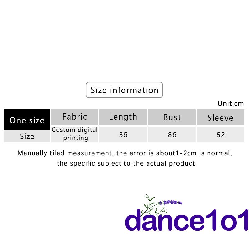 Áo Croptop dài tay họa tiết xinh xắn trẻ trung cho nữ