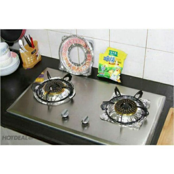 Combo 10 Miếng Lót Bạc Bếp Ga Ngăn chắn dầu mỡ (chuyên sỉ)