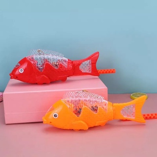 Đồ chơi cá chép chạy pin phát sáng có nhạc đèn, đồ chơi trung thu lồng đèn cá chép cho bé