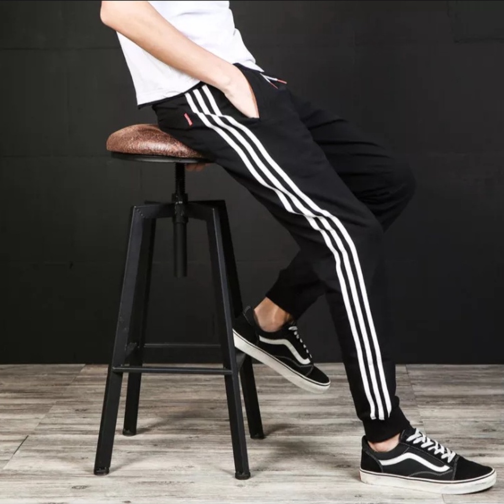 Quần Jogger Nam_Nữ 3 sọc thun Poly ống BO. Phong Cách Thể Dục Thể Thao Năng Động Cá Tính | BigBuy360 - bigbuy360.vn