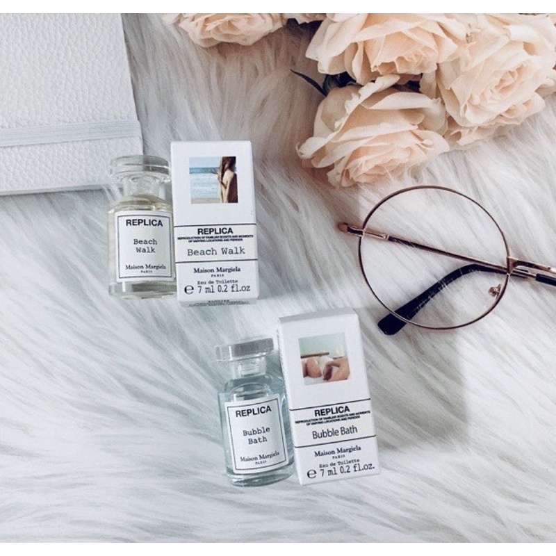Nước hoa Maison Margiela Replica MINI SIZE 7ml Beach Walk và Bubble Bath