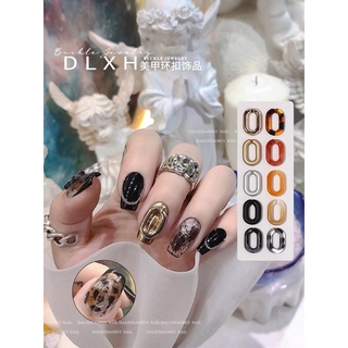 Set 10 charm mắt xích trang trí móng