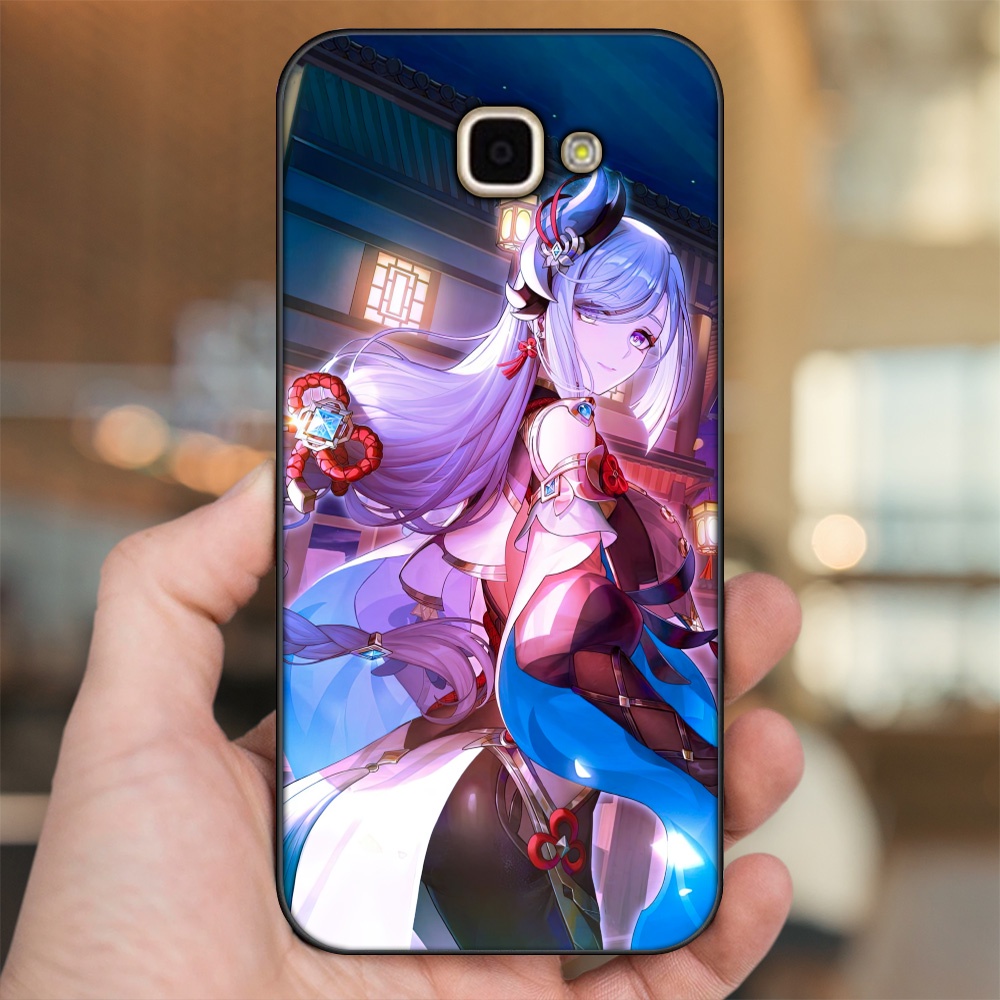 Ốp lưng Samsung A9 Pro viền đen in hình Shenhe Genshin Impact