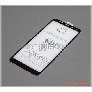 Kính cường lực Full màn 9D dành cho Xiaomi Redmi 5 Plus Tặng keo chống hở mép