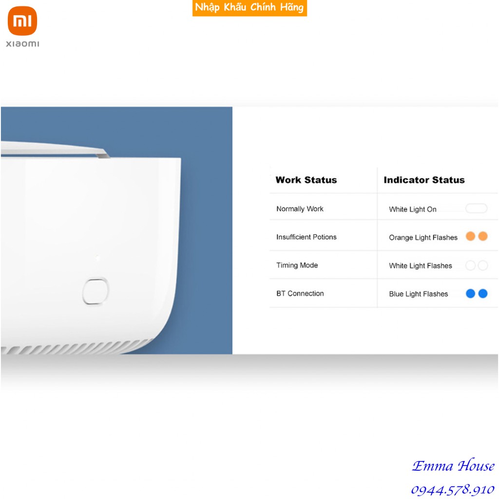 [App MiHome] Máy đuổi muỗi Xiaomi Mijia WX08ZM, Kết nối MiHome, Bảo Hành 01 Tháng